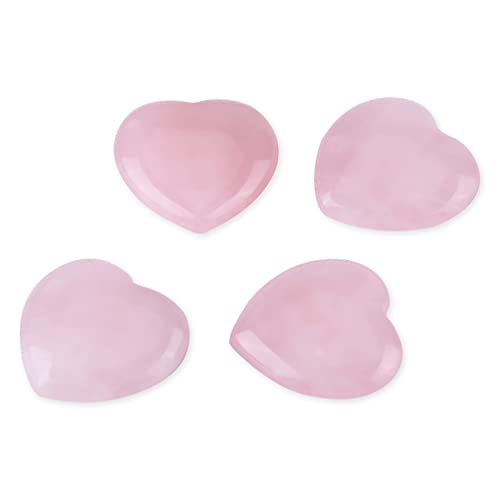 Ausla Rosenquarz, Herzförmiger Rosenquarz, 4 Stück, Rosa Kristall-Heilstein-Dekor, Ideales für Familie und Freunde mit Liebe. Ausla Rosenquarz, Herzförmiger Rosenquarz, 4 Stück, Rosa Kristall-Heilstein-Dekor, Ideales für Familie und Freunde mit Liebe. von Ausla