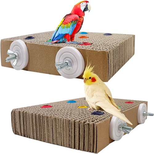 Vogel-Kauspielzeug für Papageien, Papageien, Papp-Sitzstange für Käfig, Vogelruhe, Plattform, Ständer mit bunten Perlen, Papageienkäfig, Spielplatz, Übungsspielzeug, Vogelkäfig, Zubehör für Sittiche, Vogel-Kauspielzeug für Papageien, Papageien, Papp-Sitzstange für Käfig, Vogelruhe, Plattform, Ständer mit bunten Perlen, Papageienkäfig, Spielplatz, Übungsspielzeug, Vogelkäfig, Zubehör für Sittiche, von Autokcan