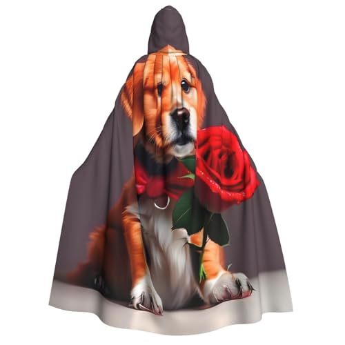 AvImYa Unisex Kapuze Halloween Weihnachten Party Cosplay Kostüme Robe Umhang Umhang Urlaub Waren Gentleman-ähnliche Hund Prints von AvImYa