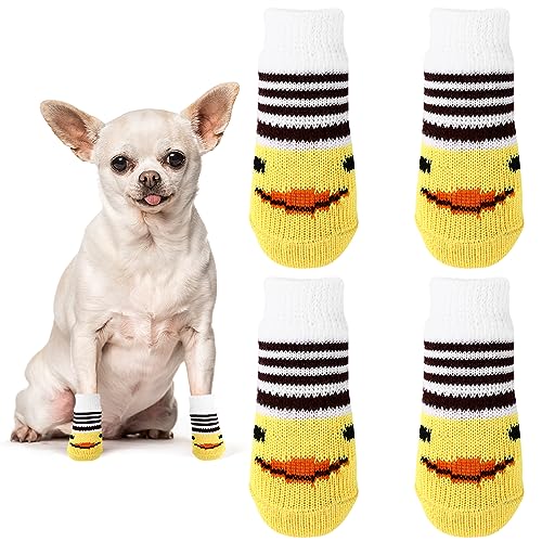 Avaner Hundesocken rutschfeste Pfotenschutz Socken Gelbe Hohe Elastizität Hundeschuhe Weiche Socken Indoor Antirutschsocken für kleine Hunde Haustiere Avaner Hundesocken rutschfeste Pfotenschutz Socken Gelbe Hohe Elastizität Hundeschuhe Weiche Socken Indoor Antirutschsocken für kleine Hunde Haustiere von Avaner