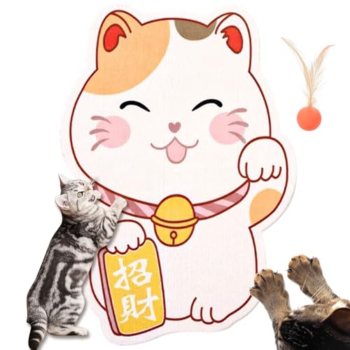 Wand-Katzenkratzbaum, Petholic Katzenkratzbaum Für Die Wand, Katzenkratzmatte, Selbstklebende Katzenkratzmatte, Katzenkratzbäume Für Hauskatzen (Glückliche Katze) von Avanise
