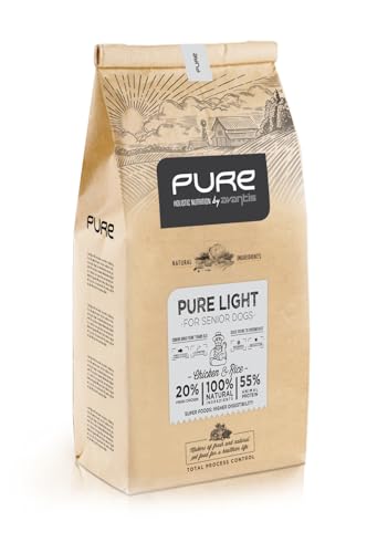 Pure Senior Light – Komplettfutter für Erwachsene Hunde ab 7 Jahren oder zu Übergewicht neigen, für alle Rassen, 12 kg von Avantis Pet Nutrición Inteligente