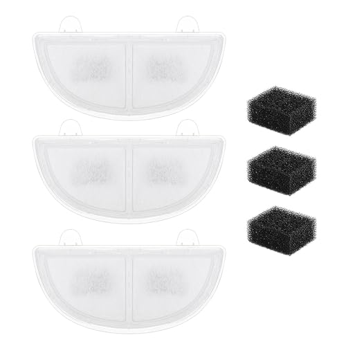 Avejjbaey 3 Packersatzfilter Für PET Brunnen Doppelfilter Mit Schwämmen Trinkbrunnen Mehrschichtiger Filtration Pet Fountain Filter Avejjbaey 3 Packersatzfilter Für PET Brunnen Doppelfilter Mit Schwämmen Trinkbrunnen Mehrschichtiger Filtration Pet Fountain Filter von Avejjbaey