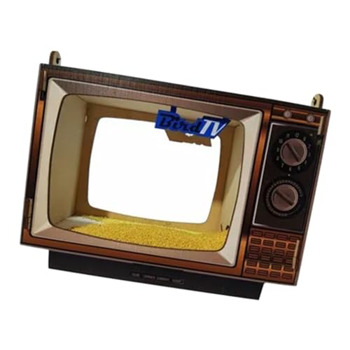 Avejjbaey Fun Design Bird Feeder Massivholz Fütterungsstation Für Garten Freien Zieht Verschiedene Wilde Vogelarten Einfache Beobachtung Gartendekoration Vogelhäuschen von Avejjbaey