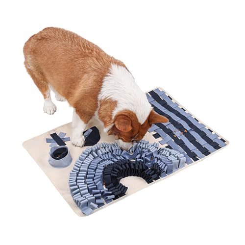 Stoffmatte für Hunde mit langsamer Fütterung, waschbar, Puzzlematte, Hundetrainingsmatten, Haustier-Indoor-Unterhaltungsspielzeug, Schnüffelmatten für Hunde von Avejjbaey