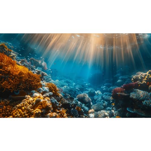 Avolander Aquarium Hintergrund, Ozean Fish Tank Hintergrund, Terrarium Hintergrund Vinyl 70.1 cmx30.0 cm Avolander Aquarium Hintergrund, Ozean Fish Tank Hintergrund, Terrarium Hintergrund Vinyl 70.1 cmx30.0 cm von Avolander