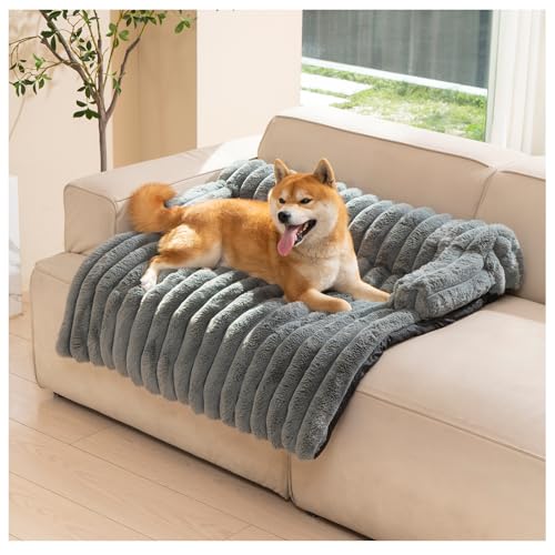 Avont Hundebett, Flauschige Hundematte Decke für Sofa für Hunde Katzen mit abnehmbaren waschbaren Bezug und Anti-Rutsch-Boden- Medium/Dunkelgrau Avont Hundebett, Flauschige Hundematte Decke für Sofa für Hunde Katzen mit abnehmbaren waschbaren Bezug und Anti-Rutsch-Boden- Medium/Dunkelgrau von Avont