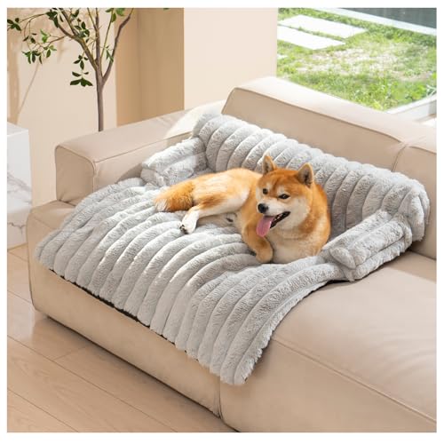 Avont Hundebett, Flauschige Hundematte Decke für Sofa für Hunde Katzen mit abnehmbaren waschbaren Bezug und Anti-Rutsch-Boden- Medium/Leichtgrau Avont Hundebett, Flauschige Hundematte Decke für Sofa für Hunde Katzen mit abnehmbaren waschbaren Bezug und Anti-Rutsch-Boden- Medium/Leichtgrau von Avont