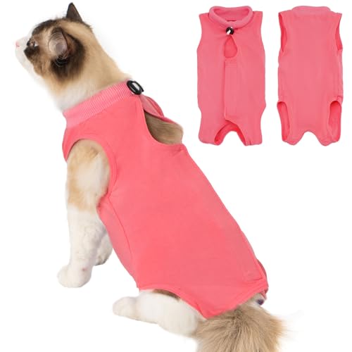 Avont Katzenbody nach OP Erholungsanzug Kleidung Modal Recovery Kastration Spay Entwöhnung Leckschutz Suit für Katze, Bauchwunden oder Hautkrankheiten -M/Rosa Avont Katzenbody nach OP Erholungsanzug Kleidung Modal Recovery Kastration Spay Entwöhnung Leckschutz Suit für Katze, Bauchwunden oder Hautkrankheiten -M/Rosa von Avont