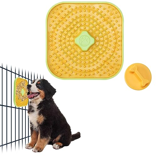 Avont Leckmatte für Hunde, Katzen, Hundekäfig, Leckmatte, langsamer Futterspender für Nassfutter, Erdnussbutter-Leckpad, beruhigende beruhigende Leckmatte für Zwinger, Kistentraining, Fellpflege, von Avont