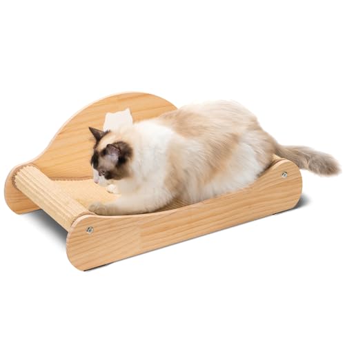 Avont Sisal Kratzbrett Holz, Kratzliege für Katzen, Bequeme Kratzpads zum Schlafen Avont Sisal Kratzbrett Holz, Kratzliege für Katzen, Bequeme Kratzpads zum Schlafen von Avont