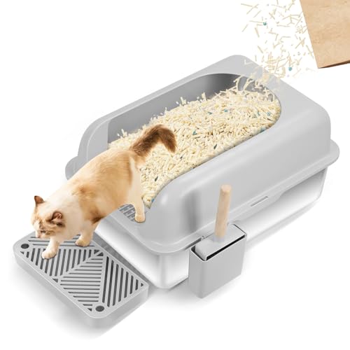 Awjaisca Jumbo-Katzentoilette aus Edelstahl mit Stufe – 20 l großes Fassungsvermögen, geruchshemmend und einfache Reinigung für EIN hygienisches Zuhause 1 Satz Awjaisca Jumbo-Katzentoilette aus Edelstahl mit Stufe – 20 l großes Fassungsvermögen, geruchshemmend und einfache Reinigung für EIN hygienisches Zuhause 1 Satz von Awjaisca