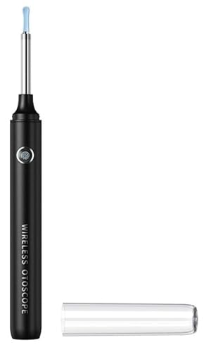 Miluna Pro Visueller Ohrenreiniger mit HD-Kamera, Intelligent ohrenreiniger mit hd-kamera, Ohrenschmalz Sauger Präzise, Ohrenschmalz Entferner Effizient für Saubere Sanfte Ohren Reinigung (Schwarz) von Awlve