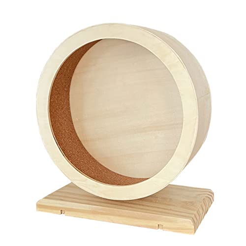 Leise Spinner Hamster Laufräder Hamster Übungsräder Kleintier zum Spielen Spielzeug für Rennmäuse Mäuse Meerschweinchen Holz Übungsrad von Awydky