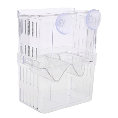 Trennbox für Aquarien, Acryl, transparent, schwimmend, Zucht-Isolationsboxen, Aquarium, Mini-Bruterei, Inkubator-Box von Awydky