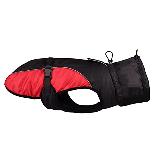 AxBALL Kleidung for große Hunde wasserdichte Weste for große Hunde Herbst-Winter-warme Haustier-Mantel-Kleidung for Hunde Chihuahua Labrador XL-6XL (Color : Black Red, Size : X-Large) von AxBALL