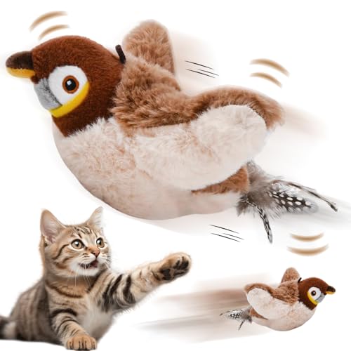 Axinyijia 2025 Neues Interaktives Katzenspielzeug Fliegender Vogel, Selbstbeschäftigung Vogelspielzeug Flattern für Katzen Axinyijia 2025 Neues Interaktives Katzenspielzeug Fliegender Vogel, Selbstbeschäftigung Vogelspielzeug Flattern für Katzen von Axinyijia
