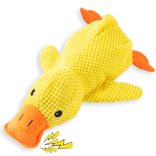Axinyijia Anti Stress Ente Hund, 32cm Quack Ente Kuscheltier Hundespielzeug Unzerstörbar, Quietschspielzeug Hunde Antistress Spielzeug Axinyijia Anti Stress Ente Hund, 32cm Quack Ente Kuscheltier Hundespielzeug Unzerstörbar, Quietschspielzeug Hunde Antistress Spielzeug von Axinyijia