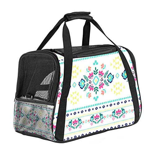 Art Vintage Floral Pet Carrier Bag, Portable Tote Bag Top Opening, Removable Mat And Breathable Mesh, Transport Handbag For Dogs And Cats Art Vintage Floral Pet Carrier Bag, Portable Tote Bag Top Opening, Removable Mat And Breathable Mesh, Transport Handbag For Dogs And Cats von AxssjS