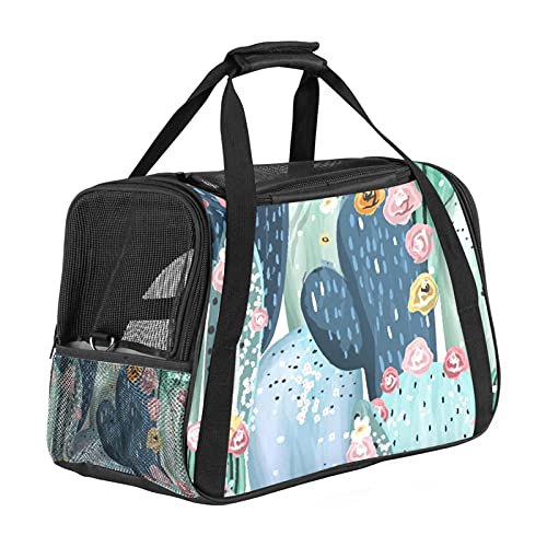 Artistic Cactuses Pet Carrier Bag, Portable Tote Bag Top Opening, Removable Mat And Breathable Mesh Transport Handbag For Dogs And Cats Artistic Cactuses Pet Carrier Bag, Portable Tote Bag Top Opening, Removable Mat And Breathable Mesh Transport Handbag For Dogs And Cats von AxssjS