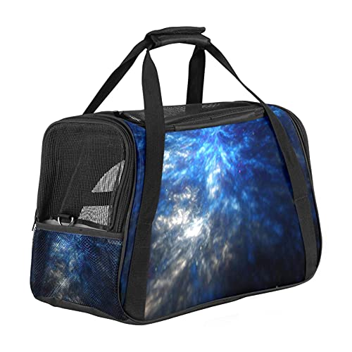 Fluggesellschaften zugelassene Hundetragetasche, glitzernd, blau, Thunder weich, für kleine Hunde und Katzen, tragbare Haustier-Reise-Handtasche, oben offen, 43,2 x 25,4 x 29,8 cm Fluggesellschaften zugelassene Hundetragetasche, glitzernd, blau, Thunder weich, für kleine Hunde und Katzen, tragbare Haustier-Reise-Handtasche, oben offen, 43,2 x 25,4 x 29,8 cm von AxssjS