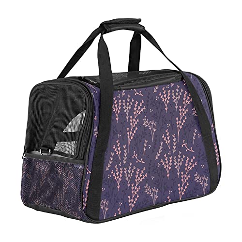 Haustier-Tragetasche, Vintage-Blumenmuster, tragbar, Öffnung oben, abnehmbare Matte und atmungsaktives Netzgewebe, Transporthandtasche für Hunde und Katzen Haustier-Tragetasche, Vintage-Blumenmuster, tragbar, Öffnung oben, abnehmbare Matte und atmungsaktives Netzgewebe, Transporthandtasche für Hunde und Katzen von AxssjS