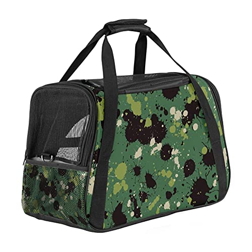 Hundetragetasche für kleine Hunde und Katzen, mit weichen Seiten, Camouflage, Camouflage, Schwarz, Graffiti, tragbar, 43,2 x 25,4 x 30,2 cm Hundetragetasche für kleine Hunde und Katzen, mit weichen Seiten, Camouflage, Camouflage, Schwarz, Graffiti, tragbar, 43,2 x 25,4 x 30,2 cm von AxssjS