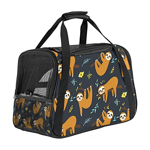 Niedliches Tier-Faultier-Reisetasche mit 3 offenen Netztüren und verstellbarem Schultergurt, tragbare Handtasche für kleine Welpen, Hunde, Katzen, Reisetasche Niedliches Tier-Faultier-Reisetasche mit 3 offenen Netztüren und verstellbarem Schultergurt, tragbare Handtasche für kleine Welpen, Hunde, Katzen, Reisetasche von AxssjS