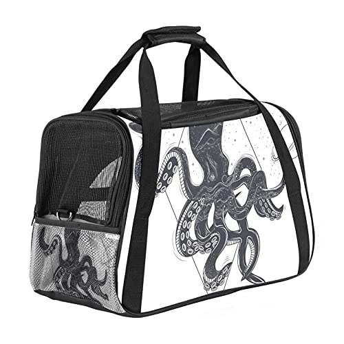 Octopus Cosmic Planets Haustier-Tragetasche, tragbar, weiche Seiten, Tragetasche für kleine Haustiere mit Tragegriff und Schultergurten, von Fluggesellschaften zugelassen, Reisen Octopus Cosmic Planets Haustier-Tragetasche, tragbar, weiche Seiten, Tragetasche für kleine Haustiere mit Tragegriff und Schultergurten, von Fluggesellschaften zugelassen, Reisen von AxssjS