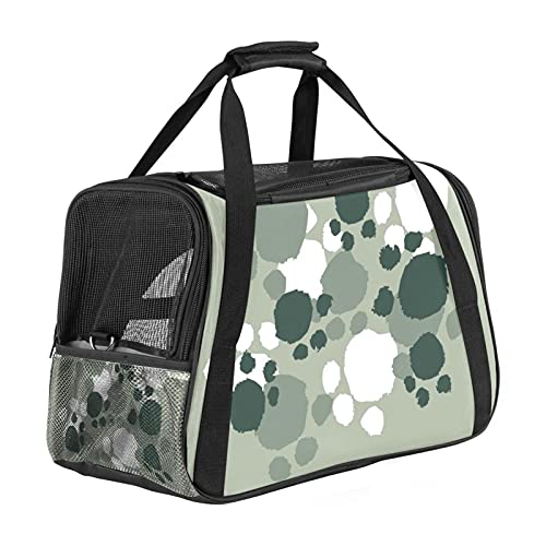 Reisetasche mit Tierpfotenmotiv, mit 3 offenen Netztüren und verstellbarem Schultergurt, tragbare Handtasche für kleine Welpen, Hunde, Katzen, Reisetasche Reisetasche mit Tierpfotenmotiv, mit 3 offenen Netztüren und verstellbarem Schultergurt, tragbare Handtasche für kleine Welpen, Hunde, Katzen, Reisetasche von AxssjS