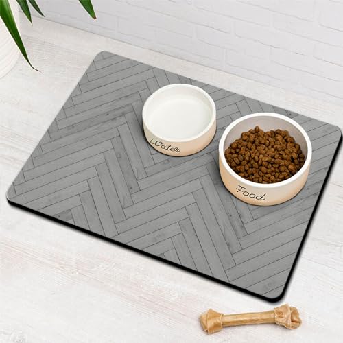Hundefuttermatten für Böden, saugfähig, Haustier-Katzenfutter-Matte – schnell trocknende Hundenapf-Matten für Futter und Wasser, umweltfreundliches Boho-Haustierzubehör Hundefuttermatten für Böden, saugfähig, Haustier-Katzenfutter-Matte – schnell trocknende Hundenapf-Matten für Futter und Wasser, umweltfreundliches Boho-Haustierzubehör von Ayiashiab