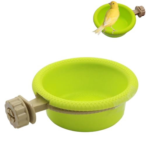 Ayicheyl Vogeltränke Vogelbadewanne für Käfig, Klein Vogelbad für kleine Vögel, Multifunktional Trinkvogel Vogelfutterhaus Vogelkäfig Zubehör für Wellensittiche,Kanarienvögel,Küken,Unzertrennliche von Ayicheyl