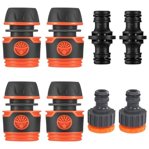 Ayizhiniu 8pcs Schlauch Kupplung Satz, Gartenschlauch Kupplung, Wasserschlauch Verbinder 1/2 Zoll, 2-in-1-Robust Hahnverbinder, Gilt für Wasserhahn Schlauchverlängerung Ayizhiniu 8pcs Schlauch Kupplung Satz, Gartenschlauch Kupplung, Wasserschlauch Verbinder 1/2 Zoll, 2-in-1-Robust Hahnverbinder, Gilt für Wasserhahn Schlauchverlängerung von Ayizhiniu