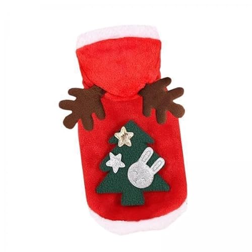 Aymzbd 2 X Hunde Winterkleidung, Weste, Weihnachtskostüm, Welpen, Weihnachtsmann, Rentier Outfit, Hunde Weihnachtskostüm für Katzen, Kleine Und Mittelgroße H von Aymzbd