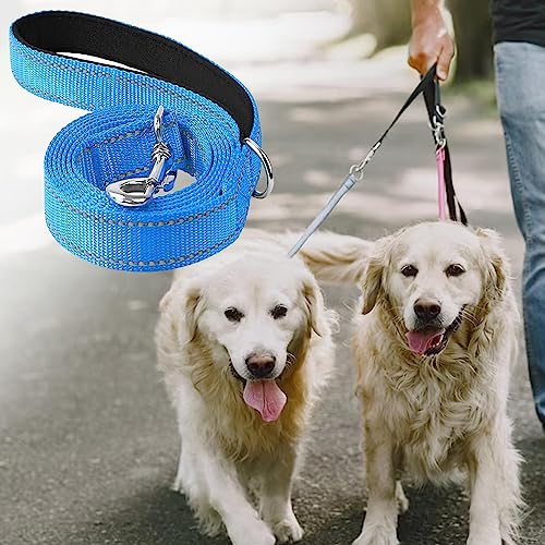 Aymzbd 2 X Reflektierende Hundeleine, Bequem, Leicht zu Reinigen, Nylon Geflochten, 1,8 M, für Große, Mittelgroße Und Kleine Hunde Zum Laufen, Joggen von Aymzbd