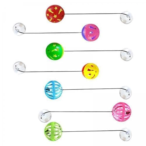 Aymzbd 2X 7pcs Toy Bell Bälle mit Sauger Haustier Vorräte für Eidechsen Reptilien Chinchilla Aymzbd 2X 7pcs Toy Bell Bälle mit Sauger Haustier Vorräte für Eidechsen Reptilien Chinchilla von Aymzbd