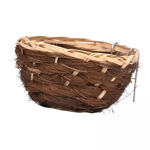 Aymzbd 2X Bird House Hanging Hut Patio Wrens Gartengeschenk Handgewebtes Bambus von Aymzbd