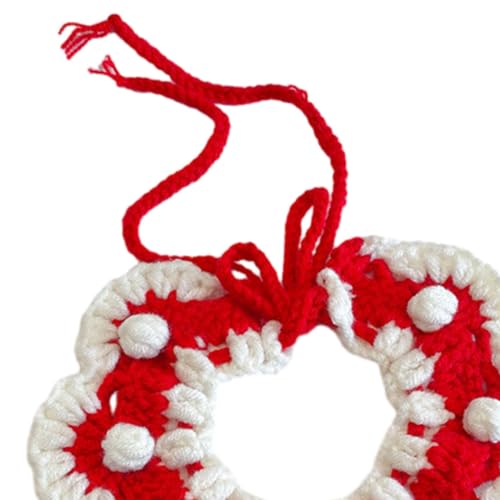 Aymzbd 3 X Strickende Katzenhalsbänder, Verstellbare Haustierhalsbänder, Handgewebter Schal für Weihnachtsdekoration, Kätzchen Halsketten Zubehör Aymzbd 3 X Strickende Katzenhalsbänder, Verstellbare Haustierhalsbänder, Handgewebter Schal für Weihnachtsdekoration, Kätzchen Halsketten Zubehör von Aymzbd