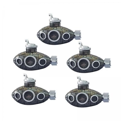 Aymzbd 3x5pcs Mini U Boot Figur Aquarium Dekoration Kinder Spielzeug Süßwarenstatue für Aquariumzubehör Multifunktional 2x1.3 Zoll von Aymzbd
