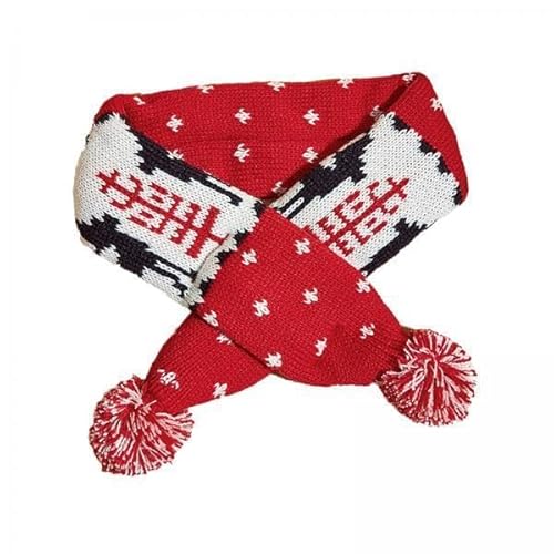 Aymzbd 3xdog Winter Gestrickter Schal, Hund Weihnachtsschal, Mini Tierschal Weihnachtshund Katze Santa Schal Aymzbd 3xdog Winter Gestrickter Schal, Hund Weihnachtsschal, Mini Tierschal Weihnachtshund Katze Santa Schal von Aymzbd