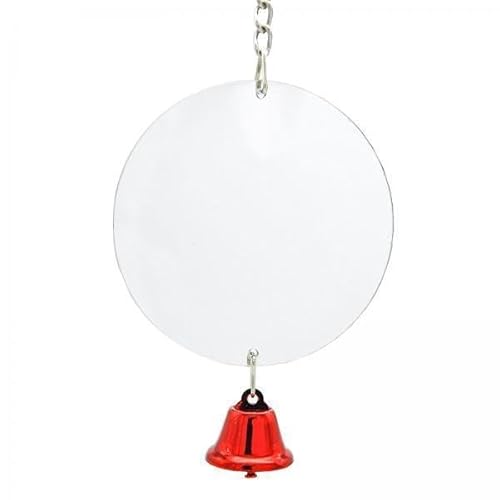 Aymzbd 4X Bird Cage Mirror Nest Accessoire Anti Gebrochen für Kanarien Guardgies Kleiner Vogel 10 cm von Aymzbd