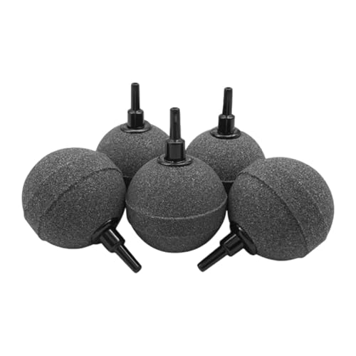 Aymzbd 5 Stück 50 Mm Aquarium Ball, Rund, für Kleine Tanks, Einfache Installation von Luftpumpen, Grau Aymzbd 5 Stück 50 Mm Aquarium Ball, Rund, für Kleine Tanks, Einfache Installation von Luftpumpen, Grau von Aymzbd