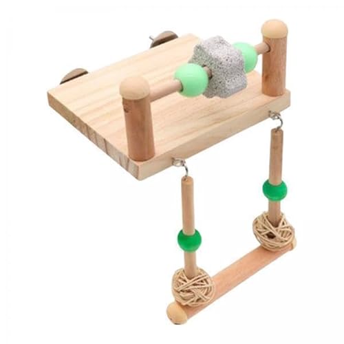 Aymzbd 5X Hölzerner Vogel Papageiung Barschbird Papagei Spielzeug Bird Cage Toy für Shotet von Aymzbd