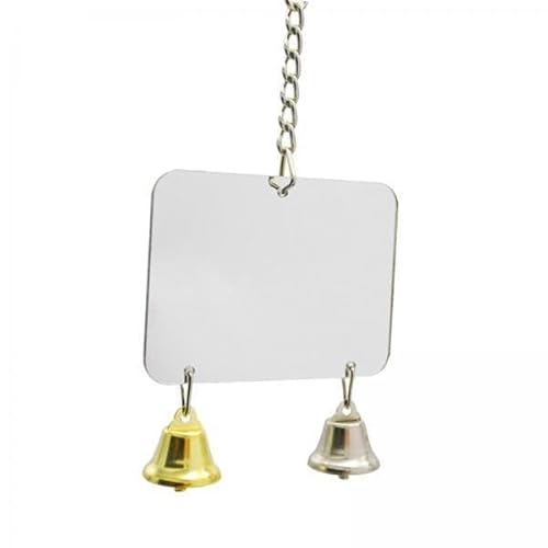 Aymzbd 6X Vogelkäfigspiegel Hanging Bell Anti Gebrochen für Kanarien Cockatiel 88x7cm von Aymzbd