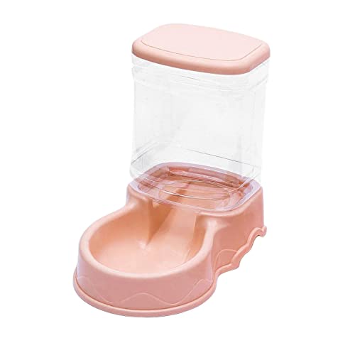 Aymzbd AUTOMATISCHER WASSERSPENDER FÜR Haustiere Welpennapf Futternapf, Rosa Futterspender von Aymzbd