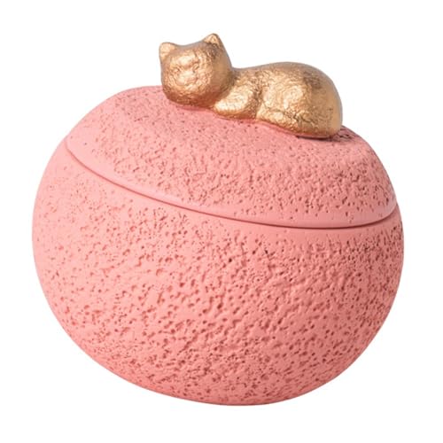 Aymzbd Haustier Urne, Andenken Urne, Zement, Desktop Dekor mit Deckel, Container, Gedenkbox, Rosa Aymzbd Haustier Urne, Andenken Urne, Zement, Desktop Dekor mit Deckel, Container, Gedenkbox, Rosa von Aymzbd