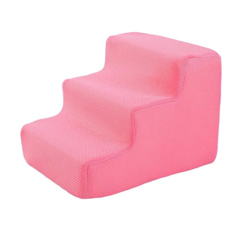 Aymzbd Hochdichte Haustierstufenleiter, Katzenrampe, rutschfeste Hundestufen, Ausgewogene Haustierstufen für Sofas, Kleine Hunde Und Katzen, Couch Hochbetten, Rosa 3 Schritte Aymzbd Hochdichte Haustierstufenleiter, Katzenrampe, rutschfeste Hundestufen, Ausgewogene Haustierstufen für Sofas, Kleine Hunde Und Katzen, Couch Hochbetten, Rosa 3 Schritte von Aymzbd
