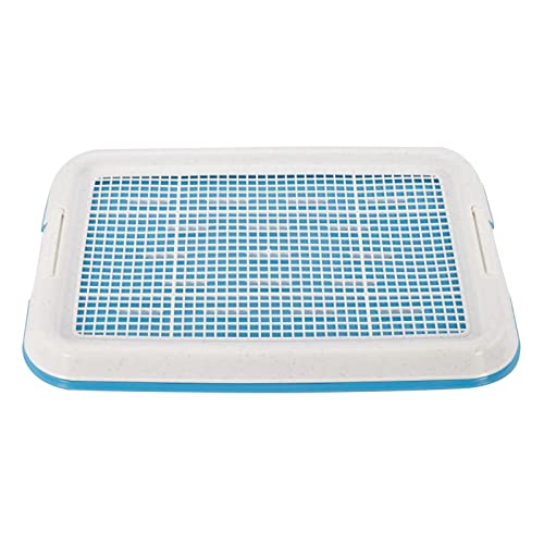 Aymzbd Hundetoiletten Trainingspad für Drinnen Und Draußen, 18,5 X 13,8 Zoll mit Abnehmbarem Netz, Blau Aymzbd Hundetoiletten Trainingspad für Drinnen Und Draußen, 18,5 X 13,8 Zoll mit Abnehmbarem Netz, Blau von Aymzbd