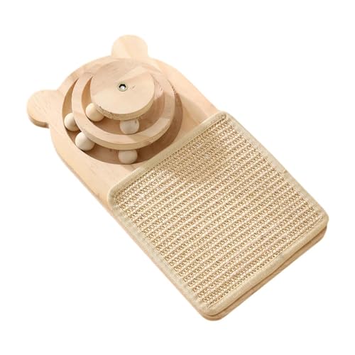 Aymzbd Interaktives Katzenkratzspielzeug - Pad für Indoor-Katzen zum Spielen und Trainieren, Holz Aymzbd Interaktives Katzenkratzspielzeug - Pad für Indoor-Katzen zum Spielen und Trainieren, Holz von Aymzbd