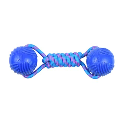 Aymzbd Interaktives Spielzeug für Hunde mit Nylonseil Und Ball, Blau Aymzbd Interaktives Spielzeug für Hunde mit Nylonseil Und Ball, Blau von Aymzbd